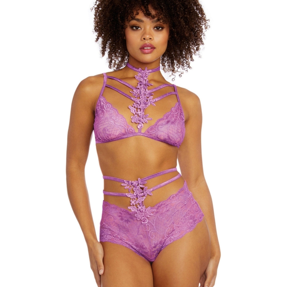 Dreamgirl 2pc lace bralette & panty set